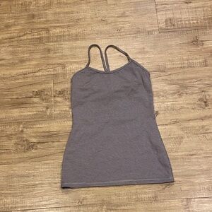 Striped Gray Lululemon Tank
